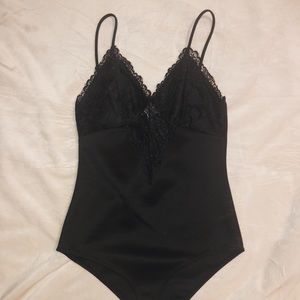 Charlotte Russe black lace bodysuit